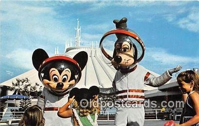 Mickey & Goofy Tomorrowland, Walt Disney World, FL, USA Unused