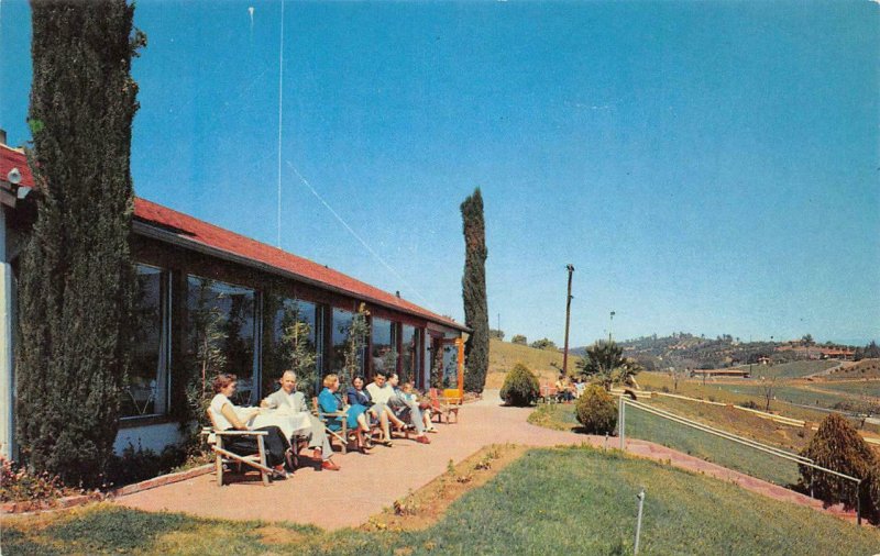 HANS' DANISH RESTAURANT Escondido, CA San Diego Roadside c1950s Vintage Postcard