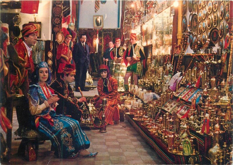Grand Ali Baba Bazar Istanbul Turkey ethnic types postcard