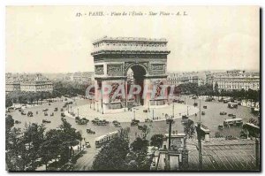 Old Postcard Paris Place de l'Etoile