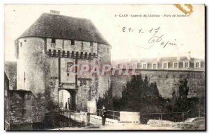 Postcard Old Barracks of Caen Emergency door castle