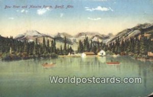 Bow River & Massive Range Banff, Alta Canada Unused 