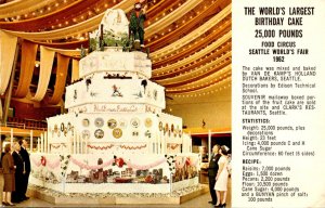 Seattle World's Fair Food Circus World's Largest Birthday Cake 1962