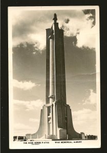 Australia War Memorial Albury NSW Rose Series P6755 Real Photo Postcard Unposted