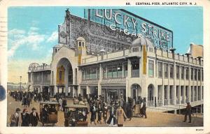 Atlantic City New Jersey birds eye view Central Pier antique pc Y15223