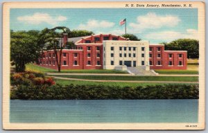 Manchester New Hampshire 1940s Postcard New Hampshire State Armory