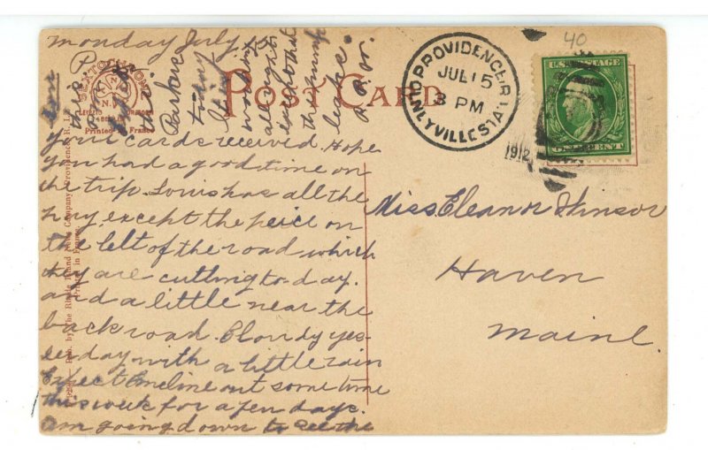 RI - Providence. Broadway Street Scene ca 1912