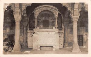 B96002 throne fort delhi real photo  india