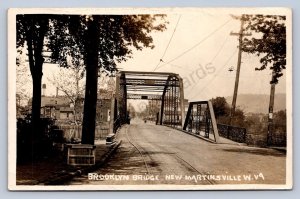 J87/ New Martinsville West Virginia RPPC Postcard c1910 Brooklyn Bridge 364