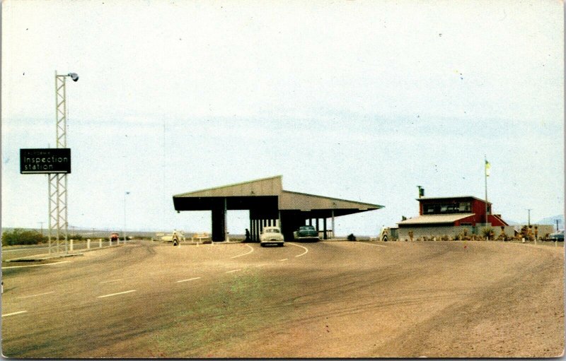 1950s Route 66 between Barstow and Needles California Inspection Station