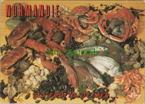 Food & Drink Postcard - Seafood -Les Fruits De Mer, La Normandie, France RR13724