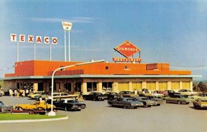 Texaco Gas Station DIAMONDS RESTAURANT Villa Ridge, MO c1970s Vintage Postcard