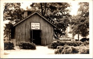 Real Photo Postcard First Log Church in Vincennes, Indiana~134318