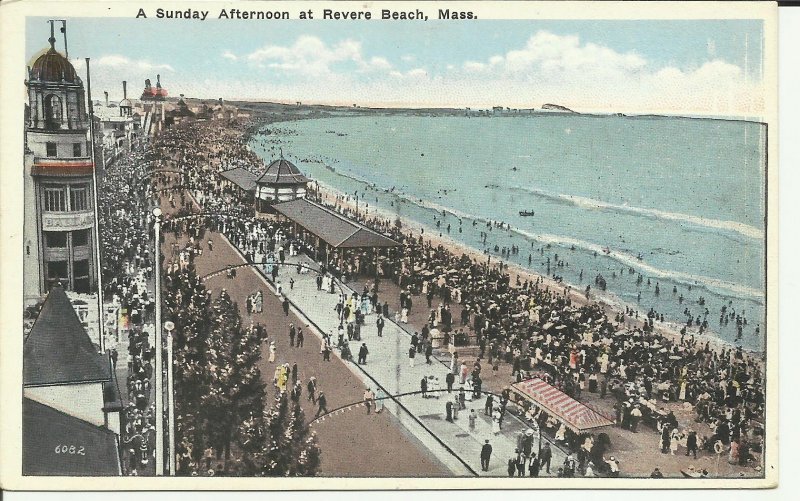 A Sunday Afternoon At Revere Beach, Mass. WB