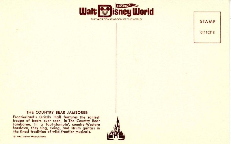 FL - Orlando. Walt Disney World. The Country Bear Jamboree