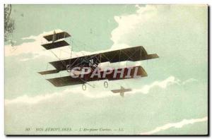 Old Postcard Curtiss Airplane Jet Aviation