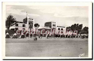 Old Post Card La Tranche sur Mer (Vendee) Hotel de l'Ocean and the Beach