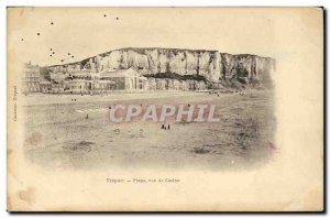 Old Postcard Le Treport Beach View Casino