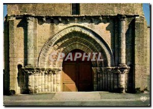 Modern Postcard Ile de Re Ars en Re Ms. Chte the porch of the Romanesque chur...