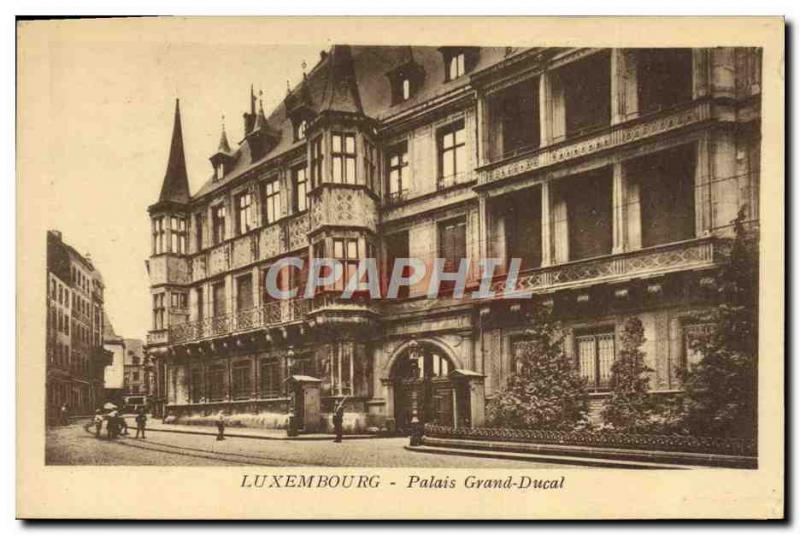 Old Postcard Luxembourg Grand Ducal Palace