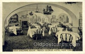 Prince George Hotel, New York, NY USA Restaurant 1947 close to perfect corner...