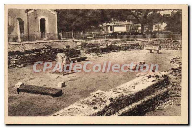 Old Postcard Andernos The Gallo Roman ruins
