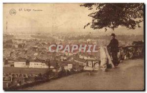 Belgie Belgium Liege Old Postcard Panorama