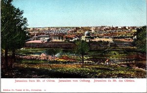 Israel Jerusalem From Mount Of Olives