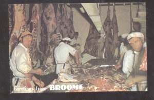 BROOME NEW SOUTH WALES AUSTRALIA MEAT WORKS BUTCHER ADVERTISING POSTCARD