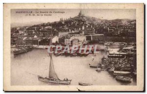 Postcard Old Marseille the Basin Carenage and N D Guard Boat