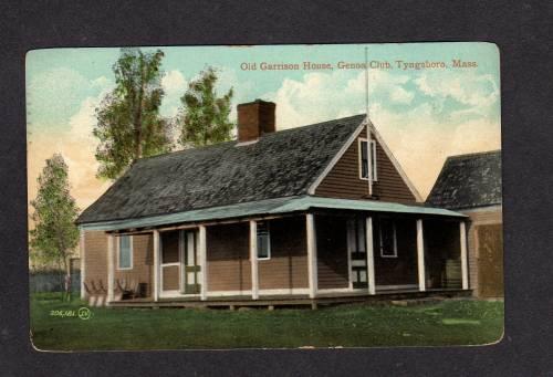 MA Garrison House Genoa Club TYNGSBORO MASS Massachusetts POSTCARD PC