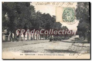 Postcard Old Versailles Avenue De Sceaux Vers Le Chateau