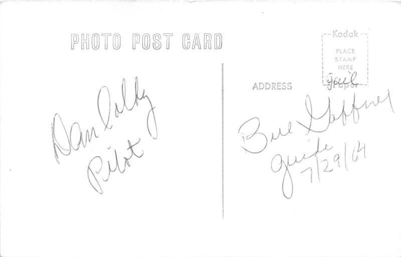 Coast Guard Sailors Posing @ Ship's Wheel~Gray Marine @ Gauges~Names Bk~RPPC