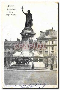 Postcard Old Paris Place de la Republique