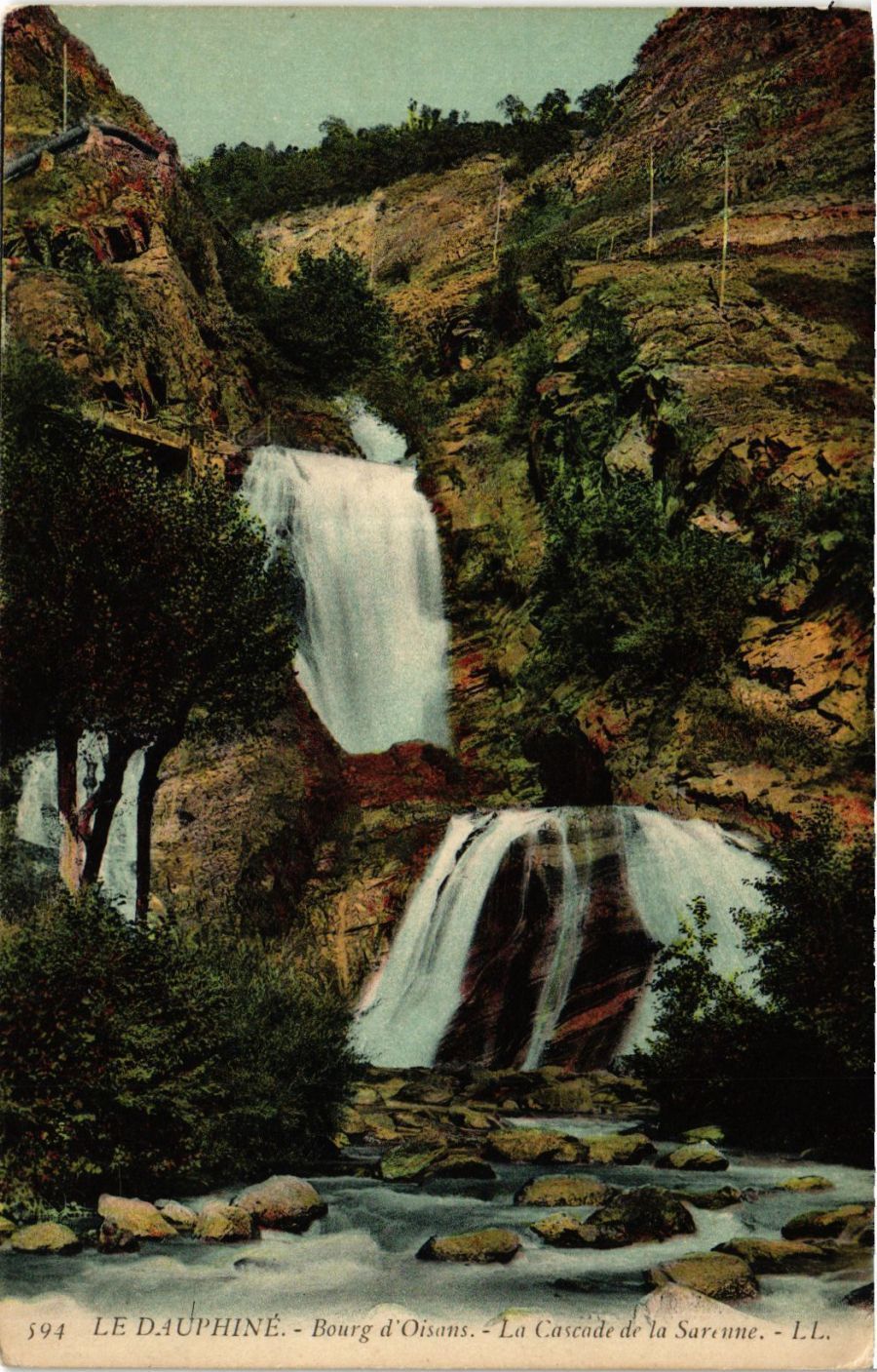 CPA 38 DAUPHINE / ENVIRONS DU BOURG D'OISANS / L'ALPE D'HUEZ ET