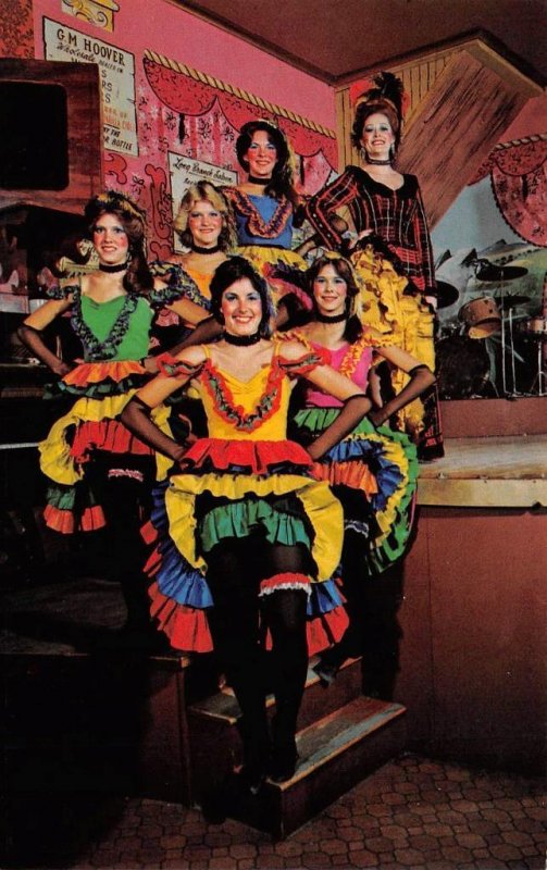 MISS KITTY & CANCAN DANCERS Dodge City, KS Saloon Showgirls Vintage