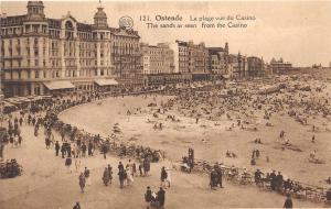 BR32365 Ostende LA Plage vue du Casino belgium