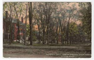 Broadway Mall Street Bangor Maine 1912 postcard