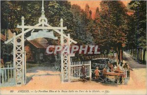 Old Postcard Amiens Blue Flag and Lower Hall Park Hotoie