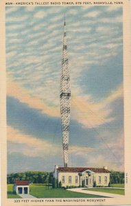 America's Tallest Radio Tower Nashville TN Tennessee - Radio Station WSM - Linen