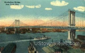 Manhattan Bridge in New York City, New York