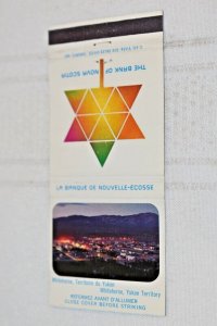 Whitehorse Yukon Territory The Bank of Nova Scotia 30 Strike Matchbook Cover