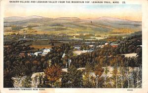 Lebanon Valley from Mountain Top Shaker Mt Lebanon, NY USA  