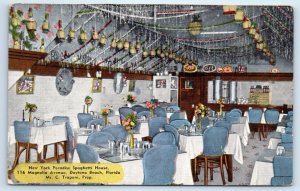 DAYTONA BEACH, FL ~ New York PARADISE SPAGHETTI HOUSE C. Trapani c1940s Postcard