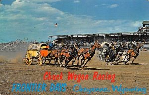 Chuck Wagon Racing Frontier Days Cheyenne, Wyoming USA