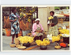 Postcard Flower women, Charleston, South Carolina
