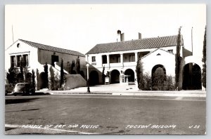 Tucson AZ RPPC Temple of Art And Music Real Photo Postcard V23