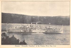 Steamer Alexander Hamilton of the Hudson River Day Line 1920-30s Postcard