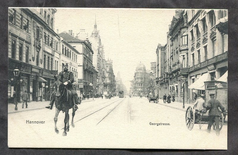 h2724 - GERMANY Hannover c1902-05 Georgstrasse Horseback Police