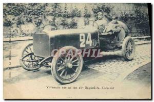 Old Postcard Automotive Villemain on its 120 horses Bayard A Clement